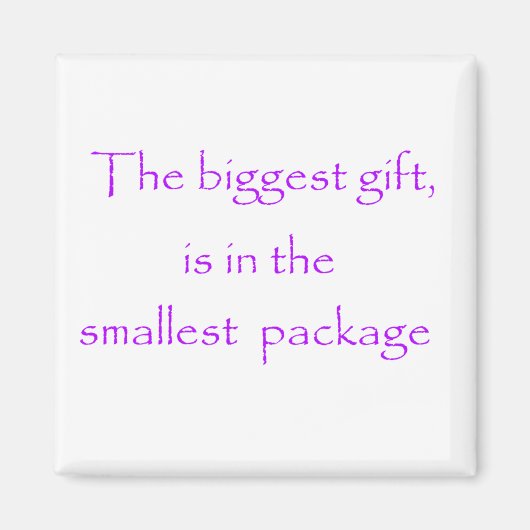 一番大きな贈り物は一番小さいパッケージ磁石だ マグネット (正面)