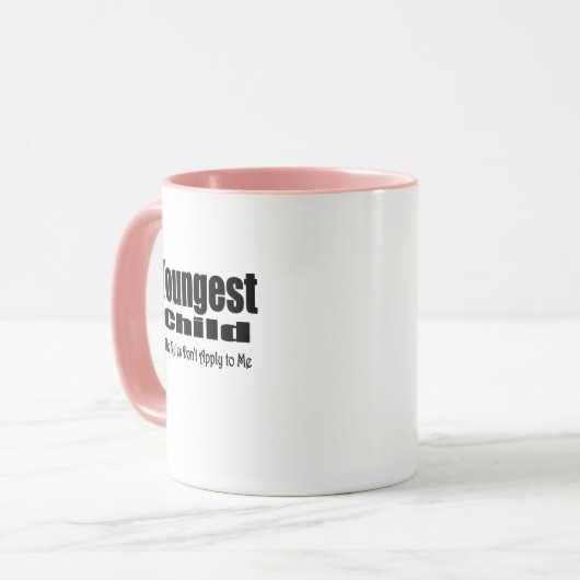 一番年下の子供シンドロームの規則はマグを加えません マグカップ (正面左)