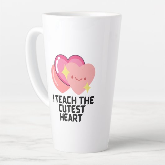 一番教え可愛いハート カフェラテマグ (左アングル)