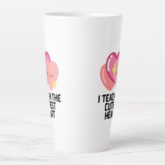 一番教え可愛いハート カフェラテマグ (正面)