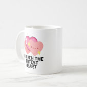 一番教え可愛いハート コーヒーマグカップ (正面左)