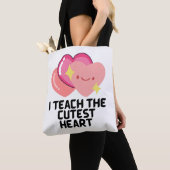一番教え可愛いハート トートバッグ (クローズアップ)