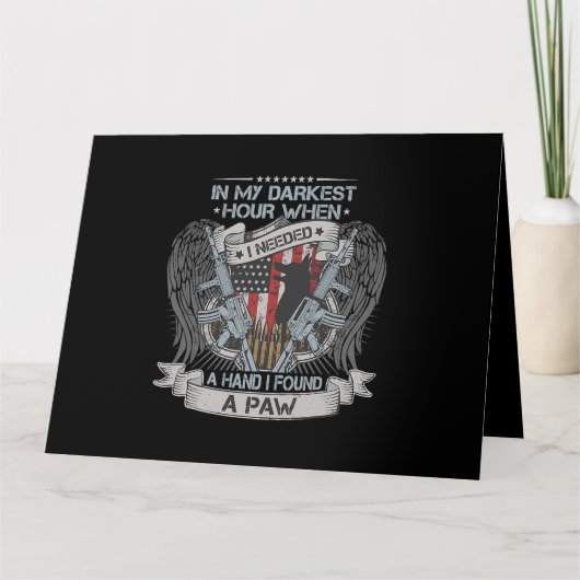 一番暗い時間に手が必要だったから、前足Vを見つけた カード (正面)