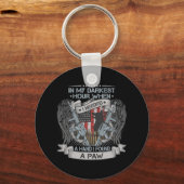 一番暗い時間に手が必要だったから、前足Vを見つけた キーホルダー (正面)