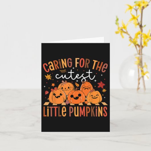 一番気に可愛いカボチャのニクナースハのためだ カード (黄色い花)