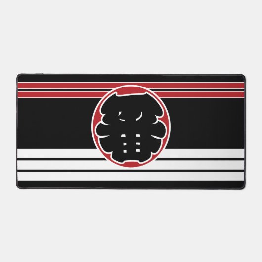 一番消防八比 – 伝統的江戸スタイル デスクマット (正面)