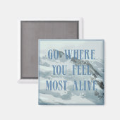 一番生きた感じ山を行け マグネット (正面/裏面)