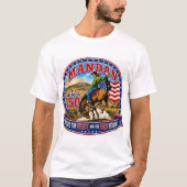 一番西のはじまり、MANDAN Tシャツ (正面)