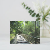 一番長い旅は一歩から始独身のまる。 ポストカード (スタンド正面)