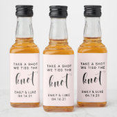 一発で結んだ結び目結婚式の引き出物酒 リキュールボトルラベル (ボトル)