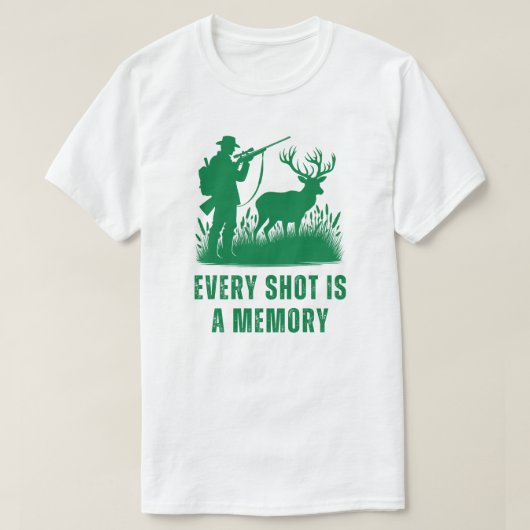 一発も一発も覚え | 鹿狩り Tシャツ (デザイン正面)