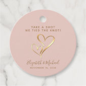 一発やろうノット赤面金ゴールド結婚 フェイバータグ (正面)