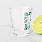 一発やろう、我々は結び目のティール(緑がかった色)の緑結婚を結んだ ショットグラス (左)