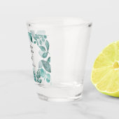 一発やろう、我々は結び目のティール(緑がかった色)の緑結婚を結んだ ショットグラス (右)