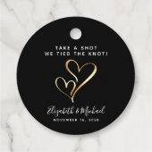 一発やろう、我々は結び目の黒結婚を結んだ フェイバータグ (裏面)