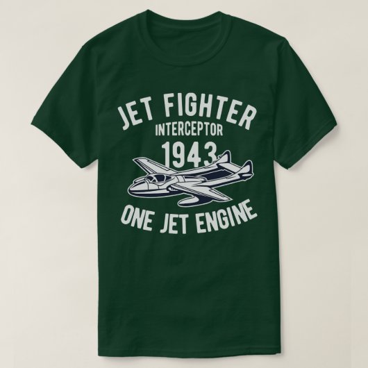 一発ジェットエンジンの飛行船 Tシャツ (デザイン正面)