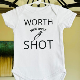 一発一発の価値独身のがある ベビーボディスーツ