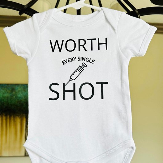 一発一発の価値独身のがある ベビーボディスーツ