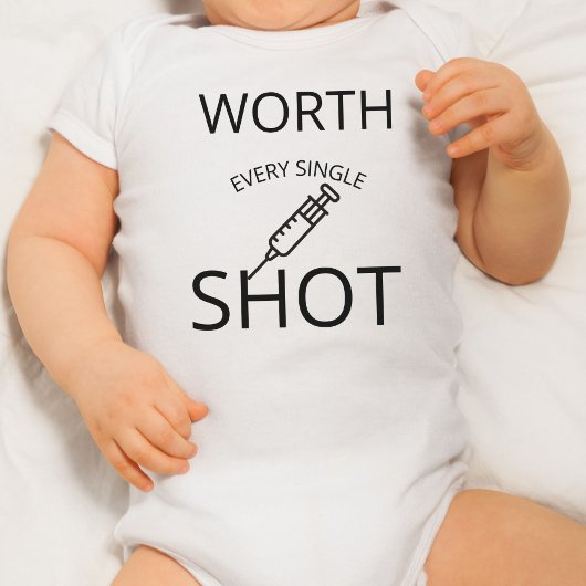 一発一発の価値独身のがある ベビーボディスーツ