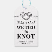 一発素朴撃ってノットのクラフトを結ん結婚だ ギフトタグ (裏面)