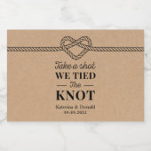 一発素朴撃ってノットのクラフトを結ん結婚だ リキュールボトルラベル (シングルラベル)