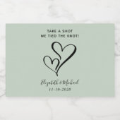 一発結婚撃ってノットセージを結んだ リキュールボトルラベル (シングルラベル)