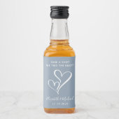 一発結婚撃って結び目は埃っぽいブルー リキュールボトルラベル (正面)