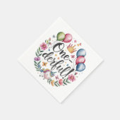 一皮水色ユニコーン誕生日 スタンダードカクテルナプキン (角)