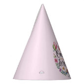 一皮水色ユニコーン誕生日 パーティーハット (左)