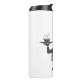 一皿のスープを持つシェフ タンブラー (回転左)