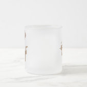 一皿のスープを持つシェフ フロストグラスマグカップ (中央)