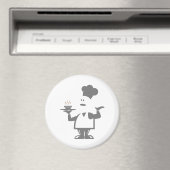 一皿のスープを持つシェフ マグネット (インサイチュ (食洗機))