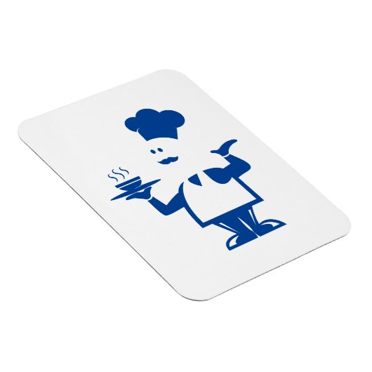 一皿のスープを持つシェフ マグネット (右側)