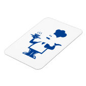 一皿のスープを持つシェフ マグネット (左側)