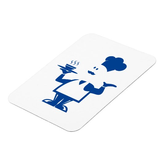 一皿のスープを持つシェフ マグネット (左側)