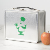 一皿のスープを持つシェフ メタルランチボックス (インサイチュ)