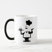 一皿のスープを持つシェフ モーフィングマグカップ (左)