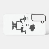 一皿のスープを持つシェフ SAMSUNG GALAXYケース (裏面横)