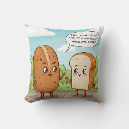 一目ぼれ（プリン意図！） クッション (正面)