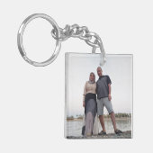 一目夫婦の至福で恋をとらえる キーホルダー (正面左)