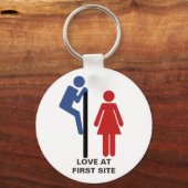 一目惚おもしろいれトイレサインキーチェーン キーホルダー (正面)