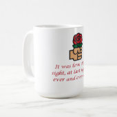 一目惚れだった コーヒーマグカップ (正面左)