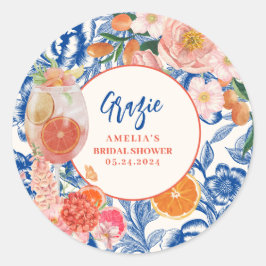 一目惚れのスパリッツサマーウェディングシャワー ラウンドシール