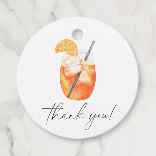 一目惚れのスプリッツ ブライダルシャワーのお礼 フェイバータグ (正面)