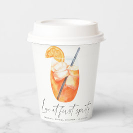 一目惚れのスプリッツ ブライダルシャワー 紙コップ