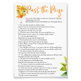 一目惚れの賞をパスする ブライダルシャワーのゲーム フォトプリント           