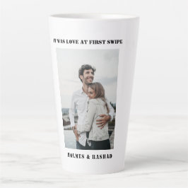 一目惚れカップルValentines day カフェラテマグ