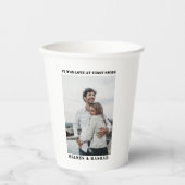 一目惚れカップルValentines day 紙コップ (正面)