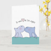 一目惚れ カード (黄色い花)