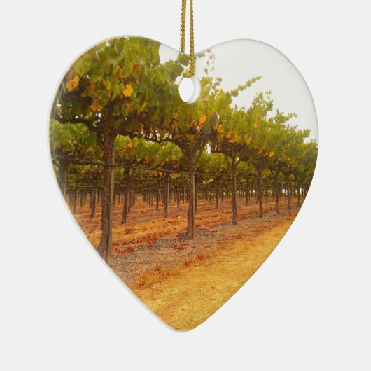 一直線に並ぶつる植物 セラミックオーナメント (右)